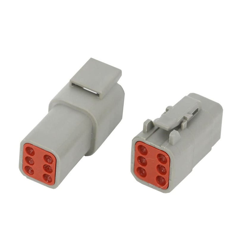 CNLW 5 Sets Automotive Connector Waterproof Plug Sheath with Terminal DTM06-6S / DTM04-6P - Image 3